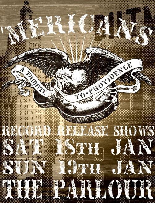 the 'Mericans a Tribute to Providence Release Show Poster